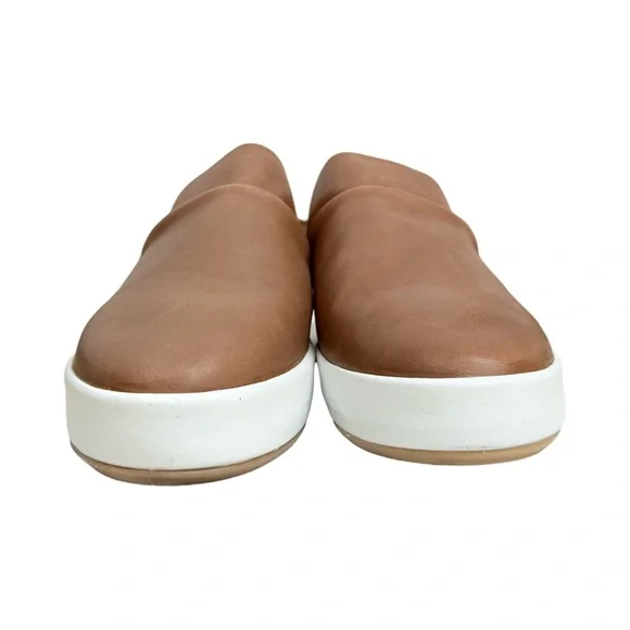 Beek Jay Slip On Leather Tan Sneaker - Picture 3 of 9